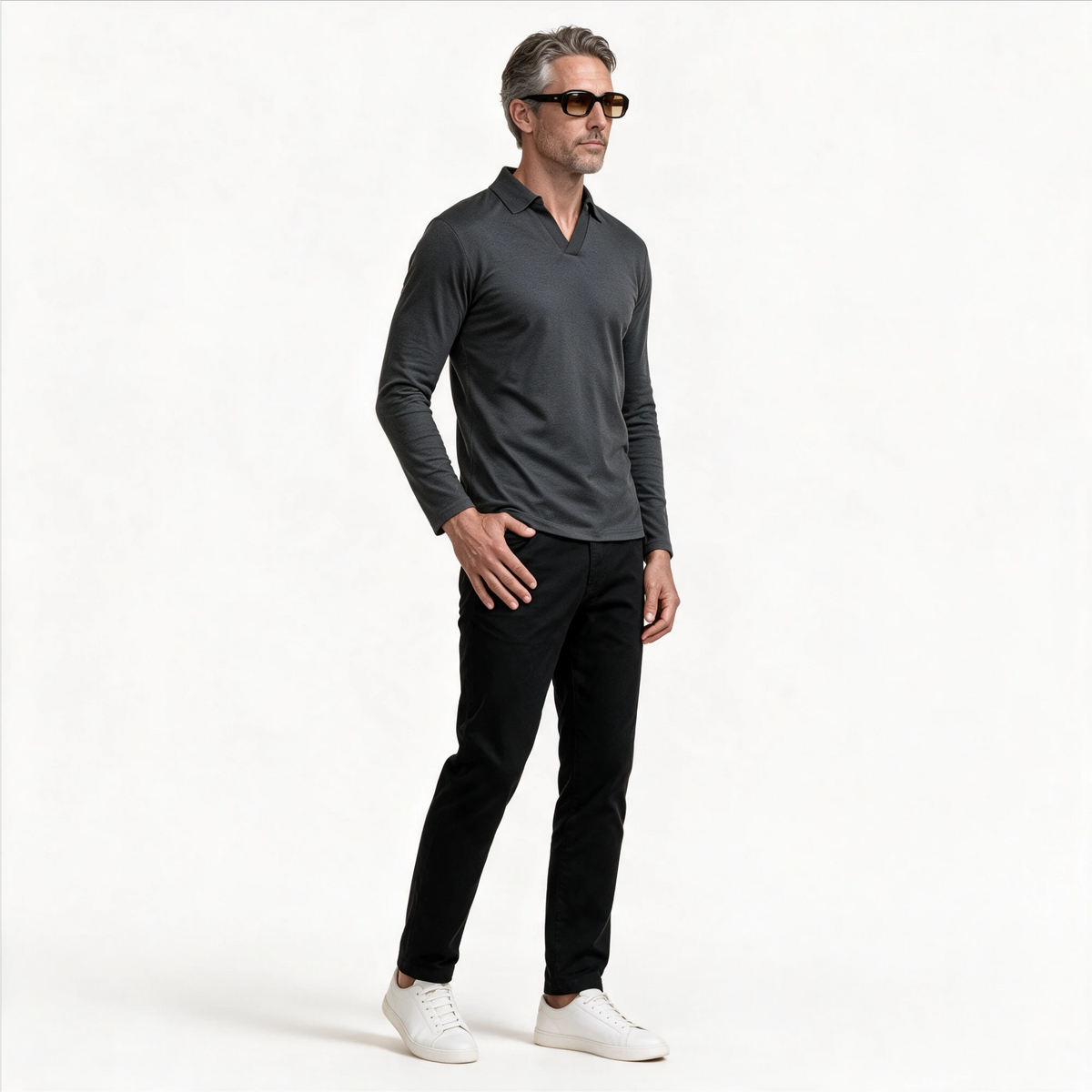Long Sleeve Polo