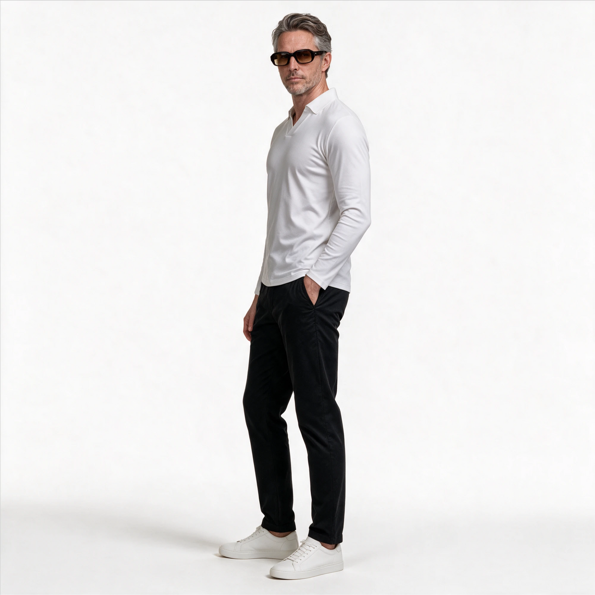 Long Sleeve Polo