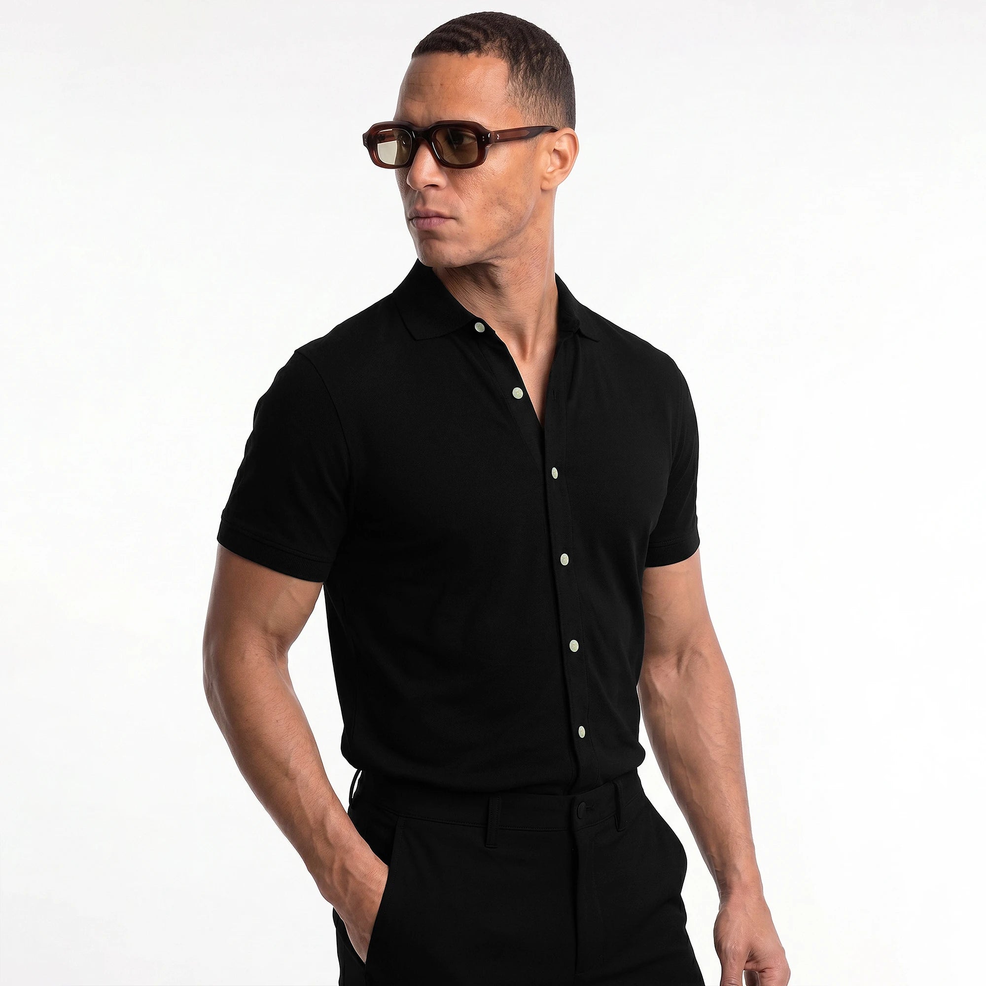 Button Down Polo