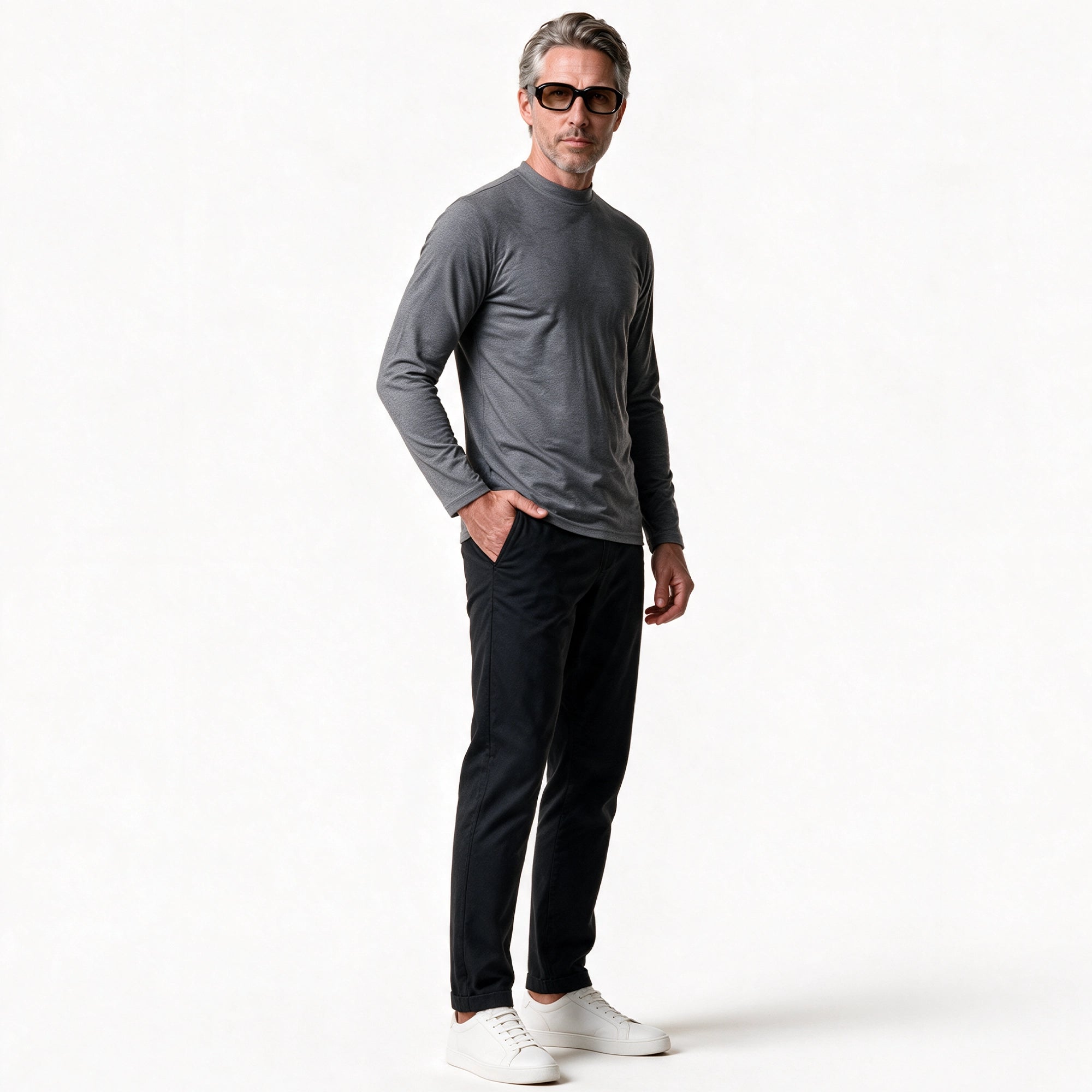 Long Sleeve Mock Neck