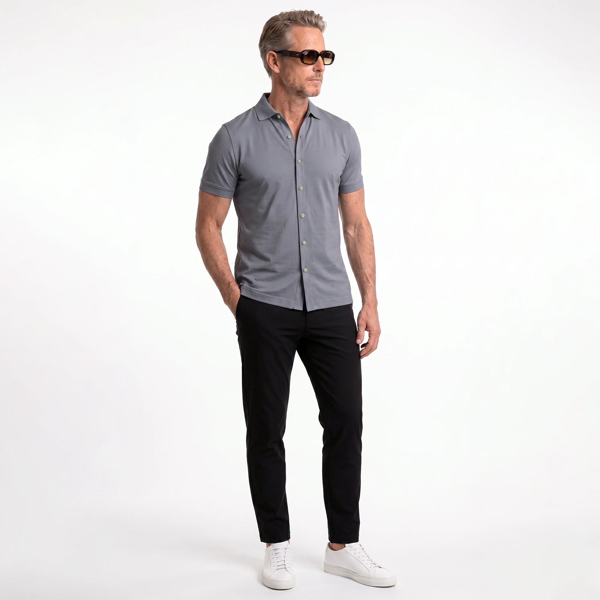 Button Down Polo
