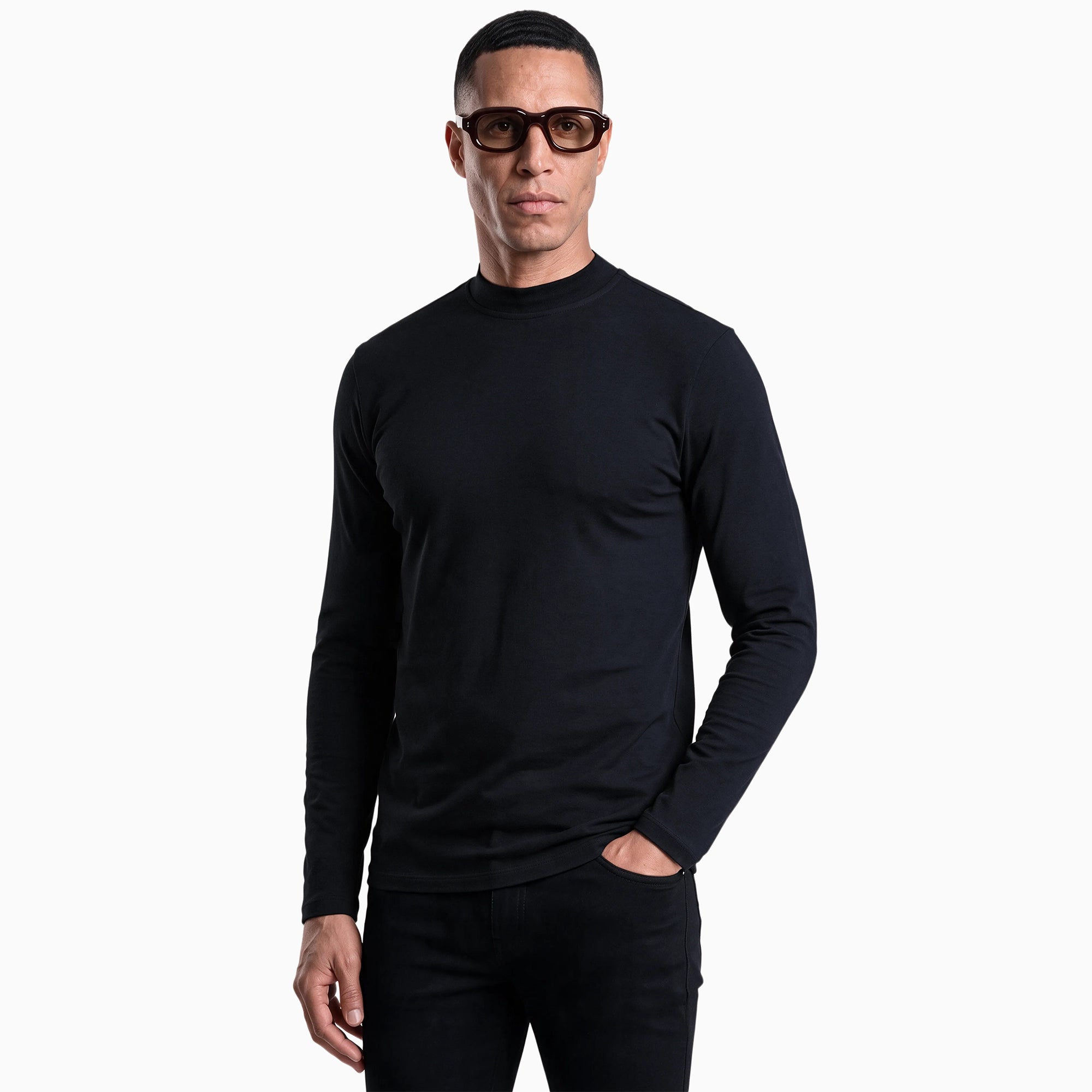 Long Sleeve Mock Neck