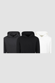  Upgrade to this pack of all 3 Hoodies  SAVE 20% Black//White//Charcoal