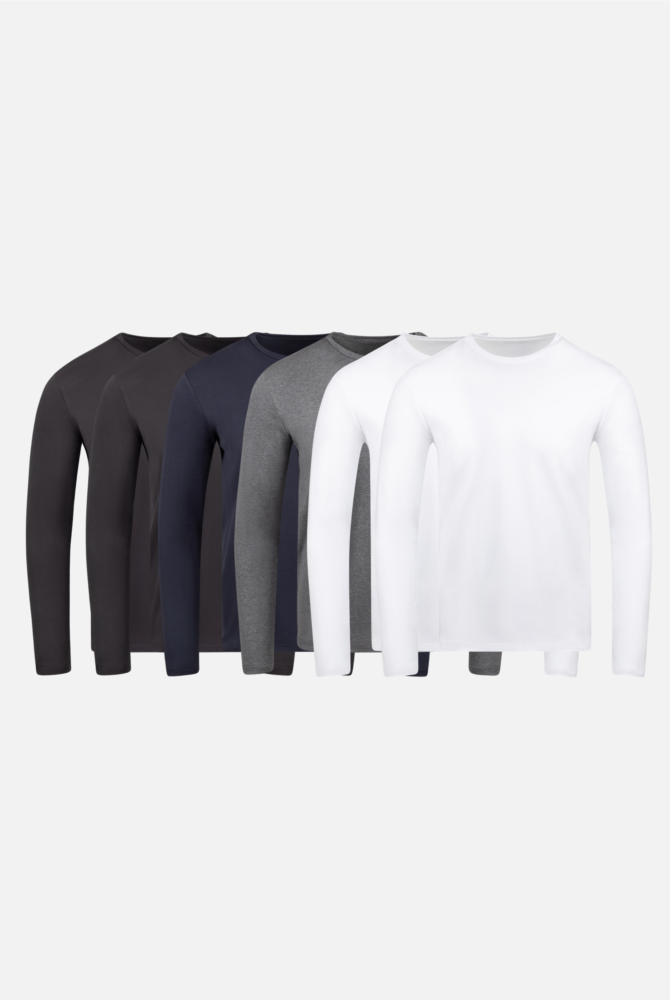 Long Sleeve Crewneck -6 Pack