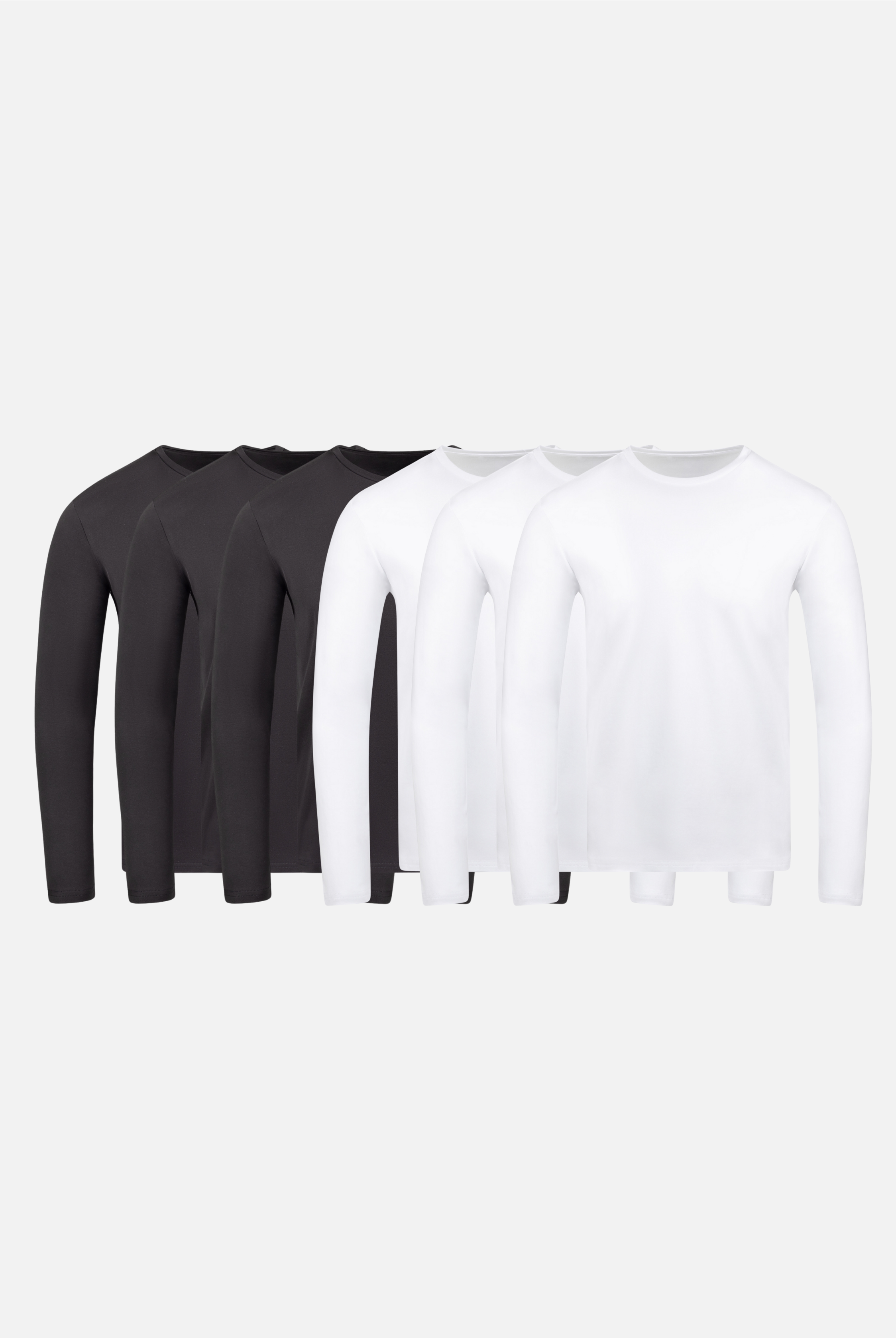 Long Sleeve Crewneck -6 Pack