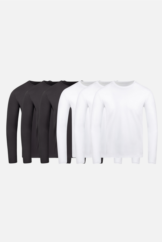 Long Sleeve Crewneck -6 Pack