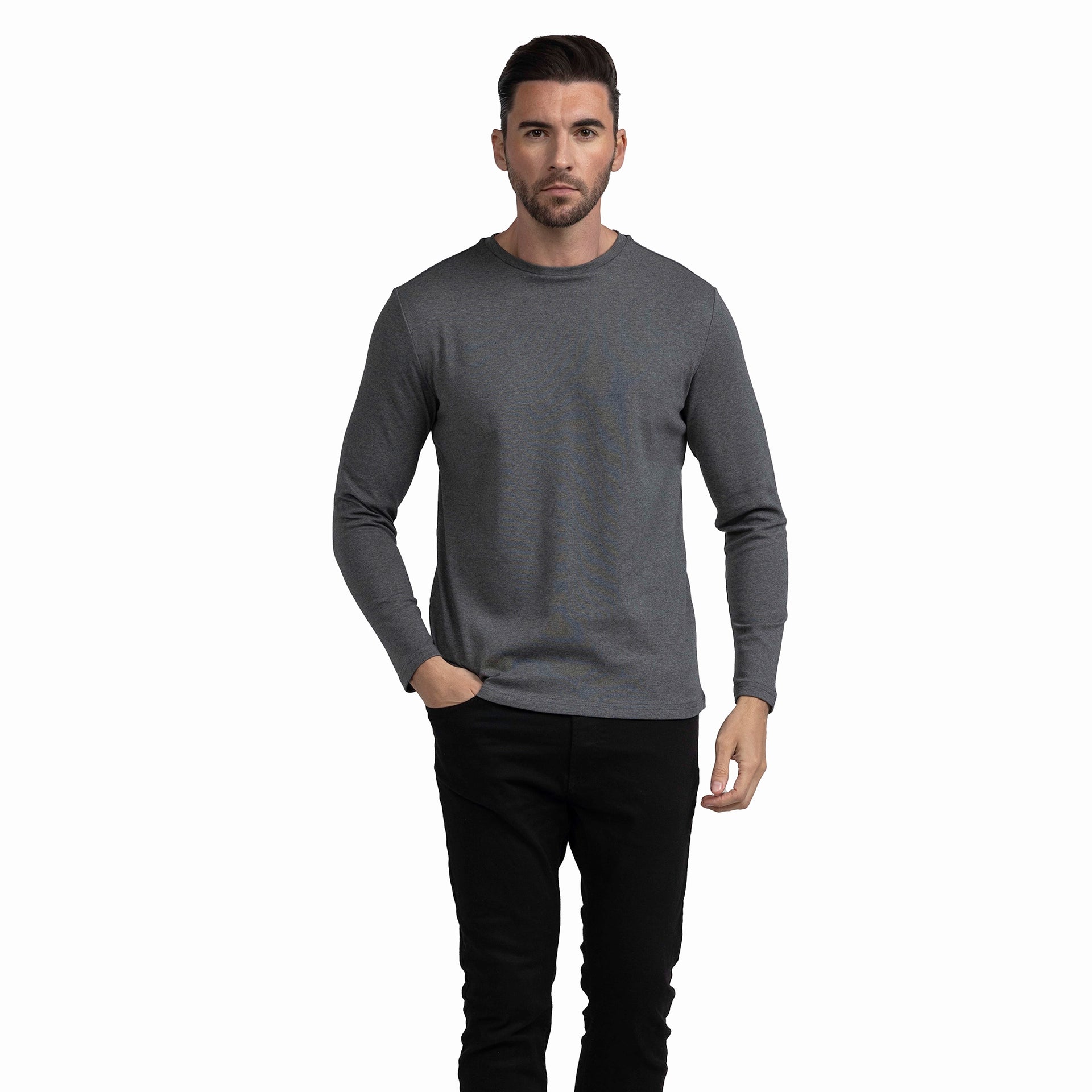 ファッションシーンで話題のこれから流行るブランド12選 Long Six Co.Thirty – t-Shirt Neck Mock Sleeve 陸上用シャツ