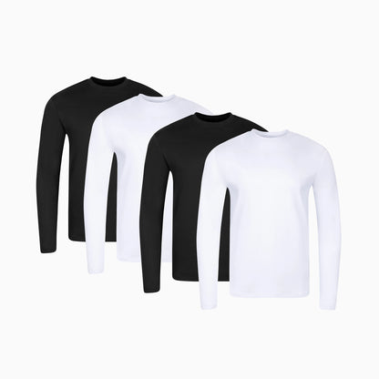 Long Sleeve Mock neck 4 Pack