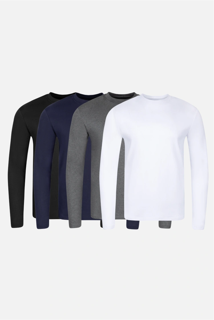 Long Sleeve Mockneck -4 Pack