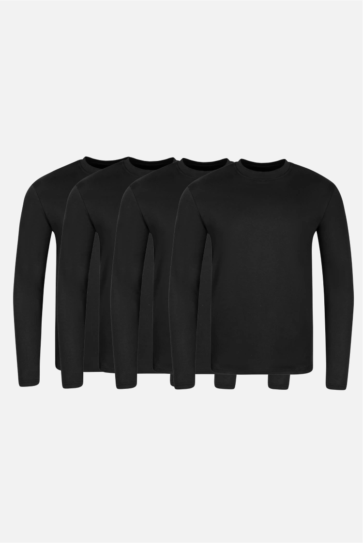 Long Sleeve Mockneck -4 Pack