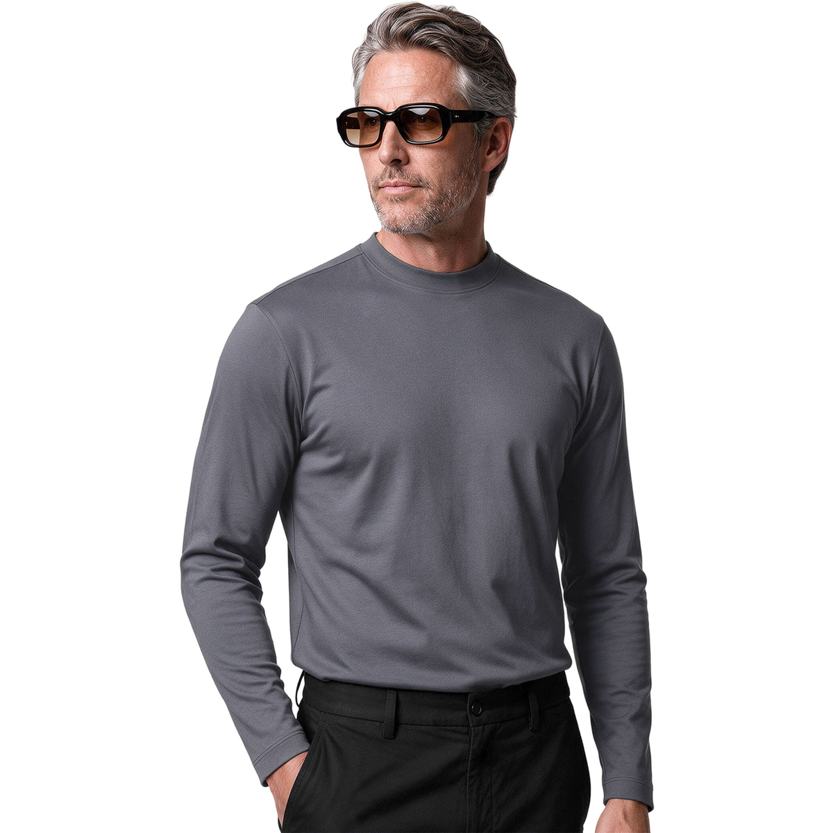 Long Sleeve Mock Neck