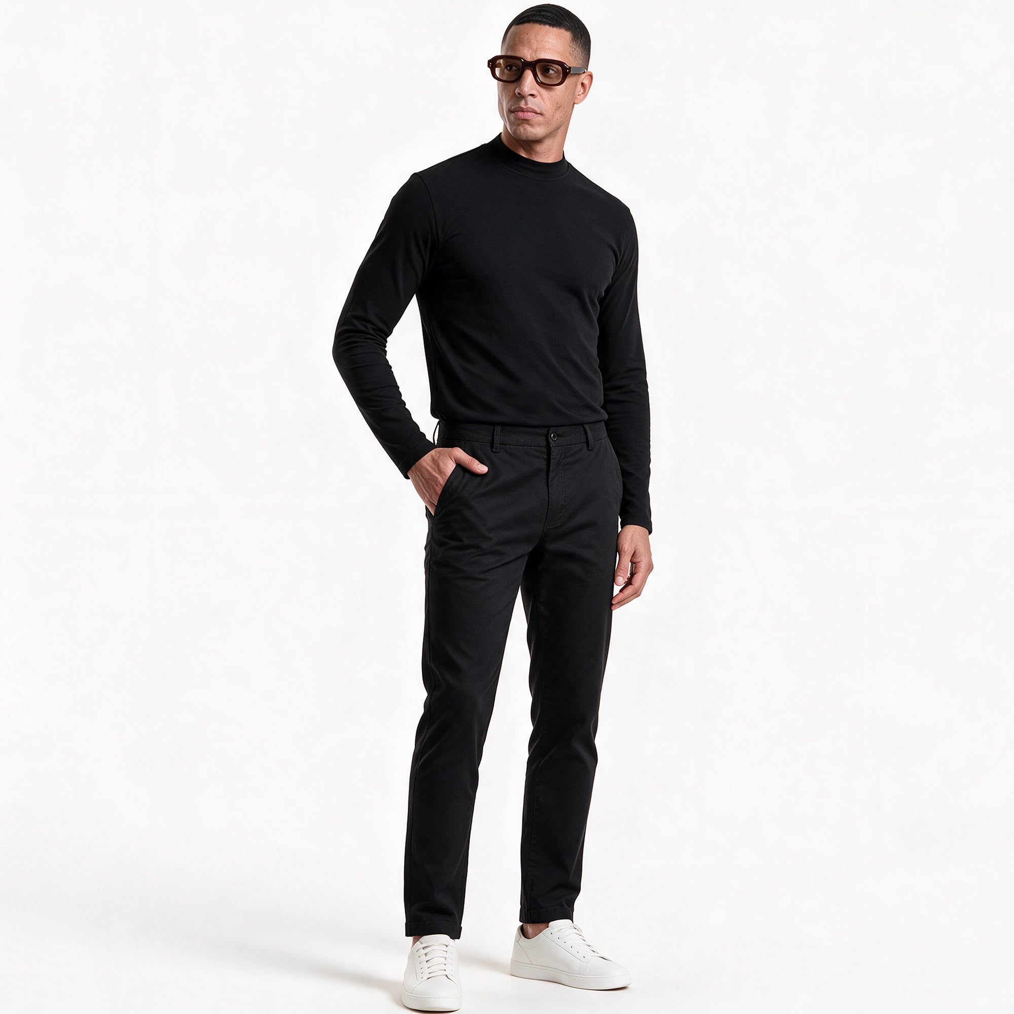 Long Sleeve Mock Neck