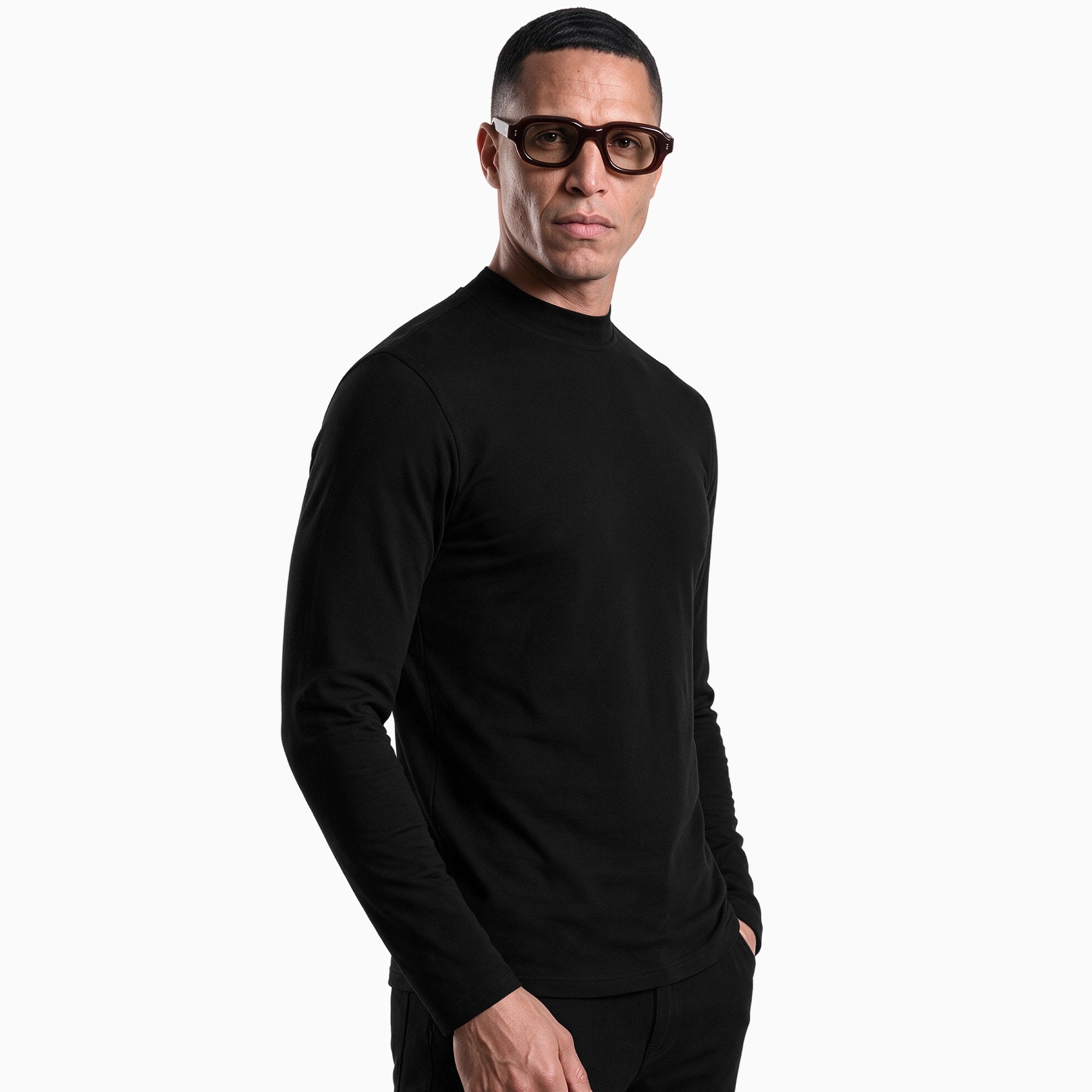 Long Sleeve Mock Neck