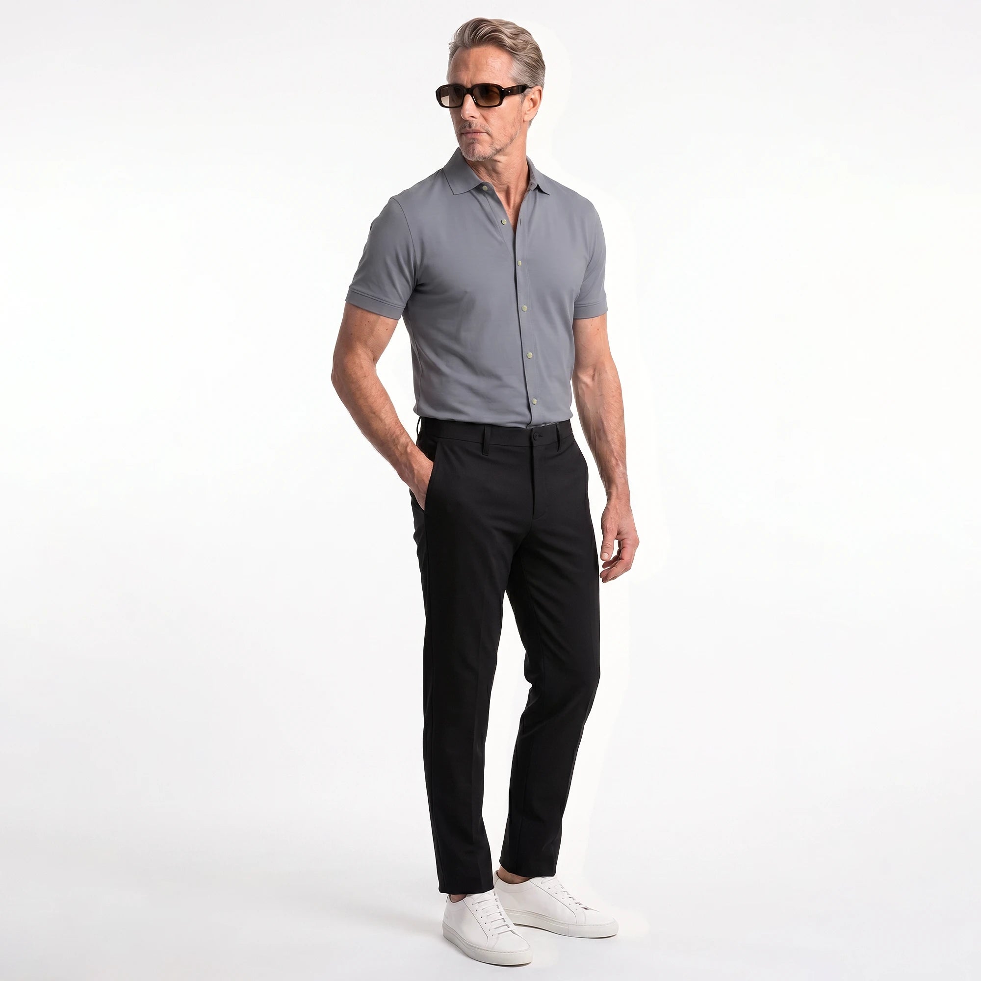 Button Down Polo