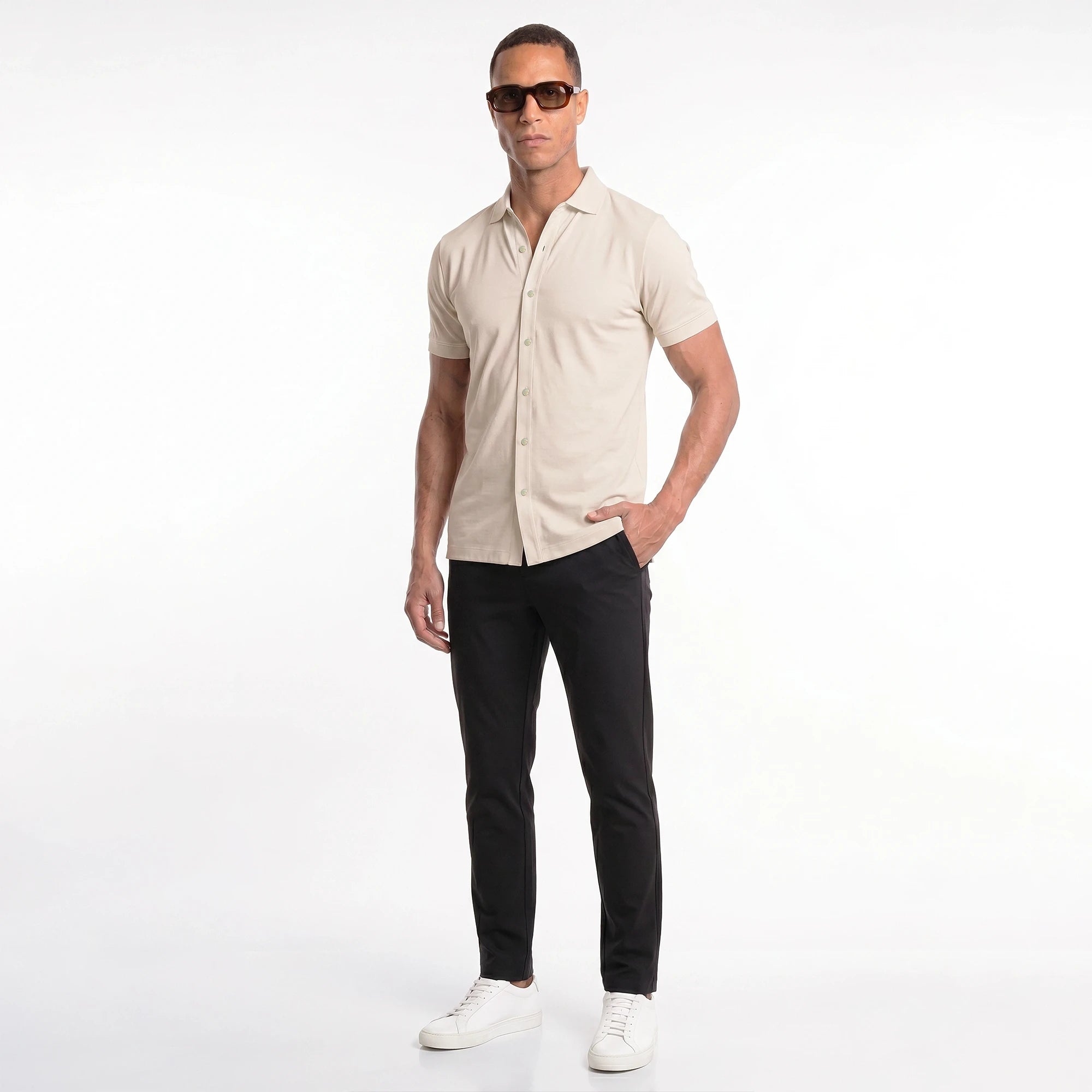 Button Down Polo