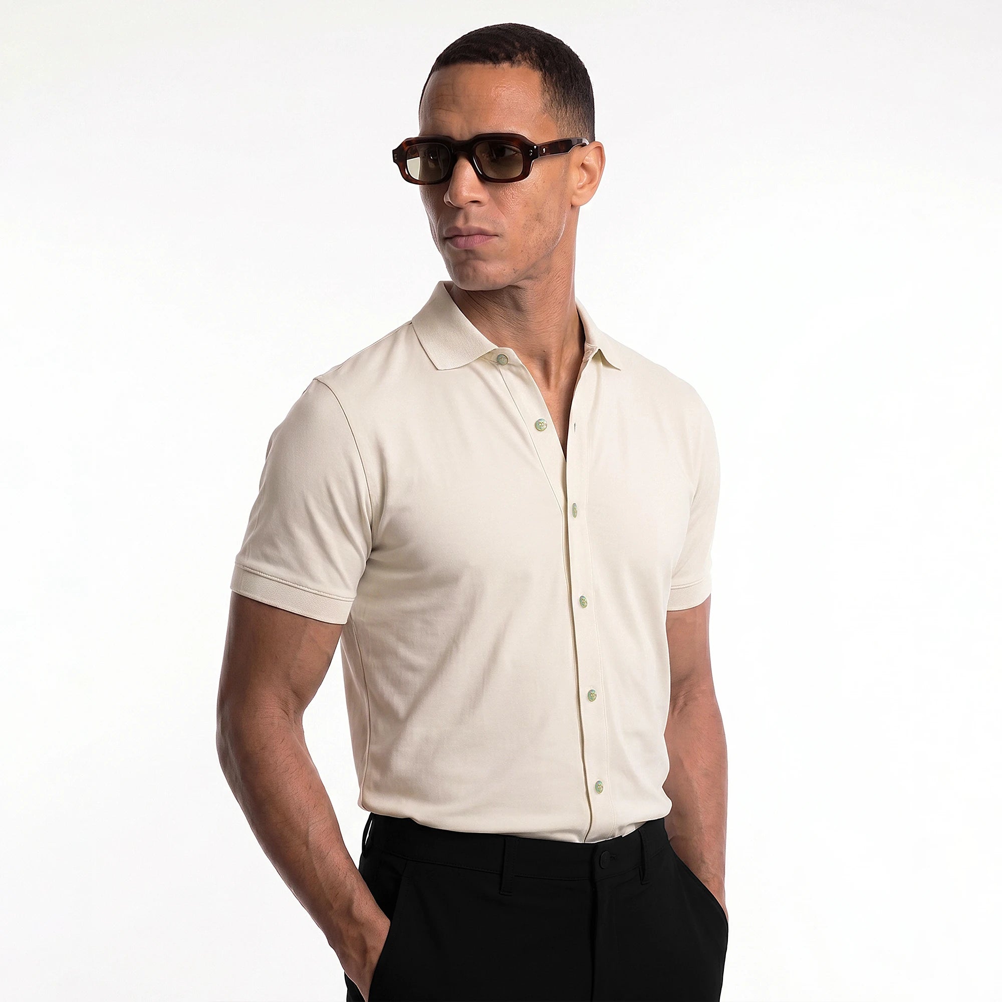 Button Down Polo