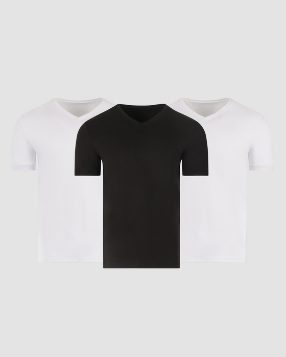 Upgrade to this pack of 3 v-neck t-shirts SAVE 20%