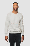 Gray Chest Designed Sweater Men's Casual Sweater Co.Thirty Six XS 